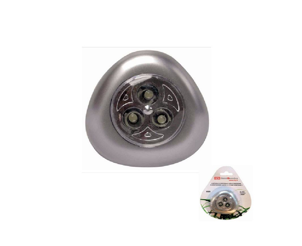 CFG E025 PRESSURE COURTESY LAMP 3 LED ADHESIVE MOUNT 3 BAT AAA 4.5V