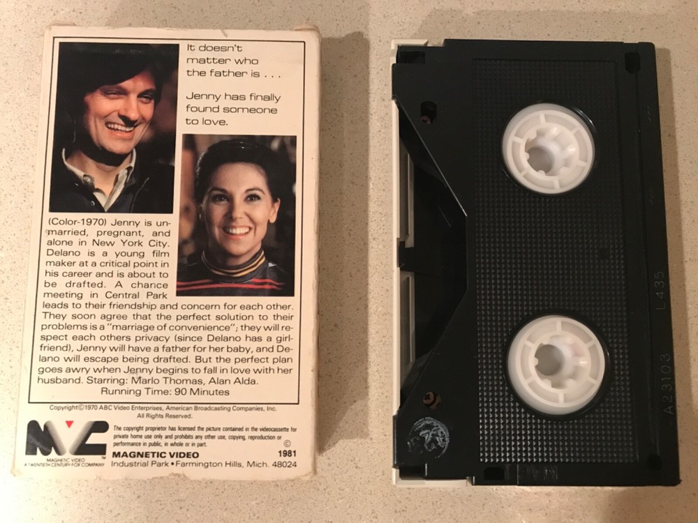 Jenny (BETA, 1981, Magnetic Video) Alan Alda, Marlo Thomas