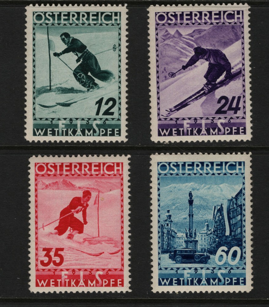 Austria #B138 - #B141 Very Fine Never Hinged Set