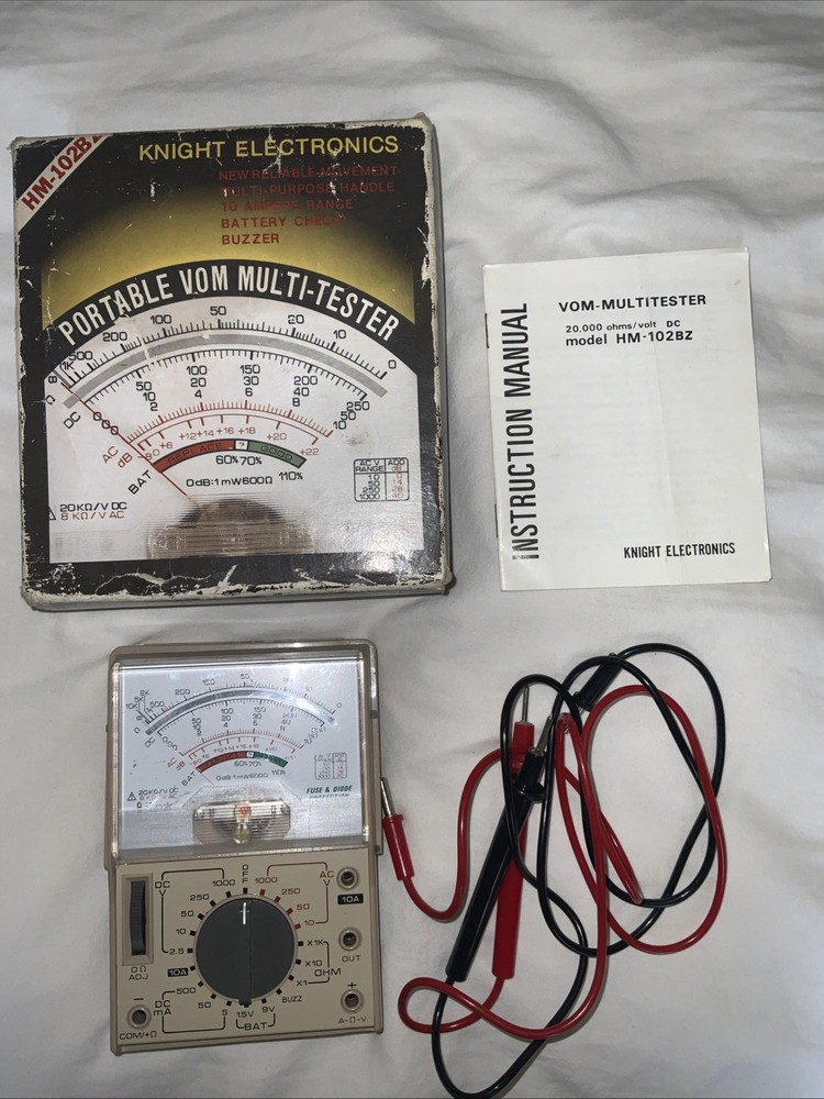 Vtg Knight Electronics Multi-tester Voltmeter HM-102BZ