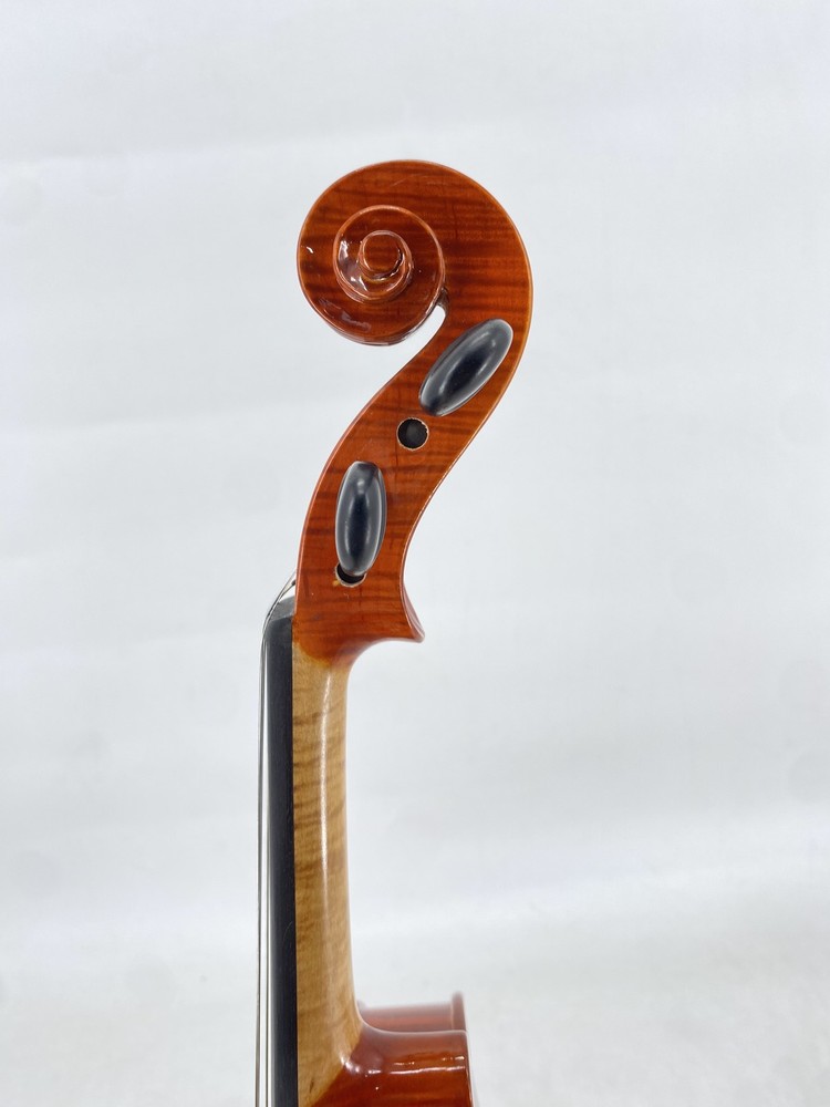 Premium 4/4 Violin Handmade One-Piece Flamed Maple Back Case Bow & Shoulder Rest