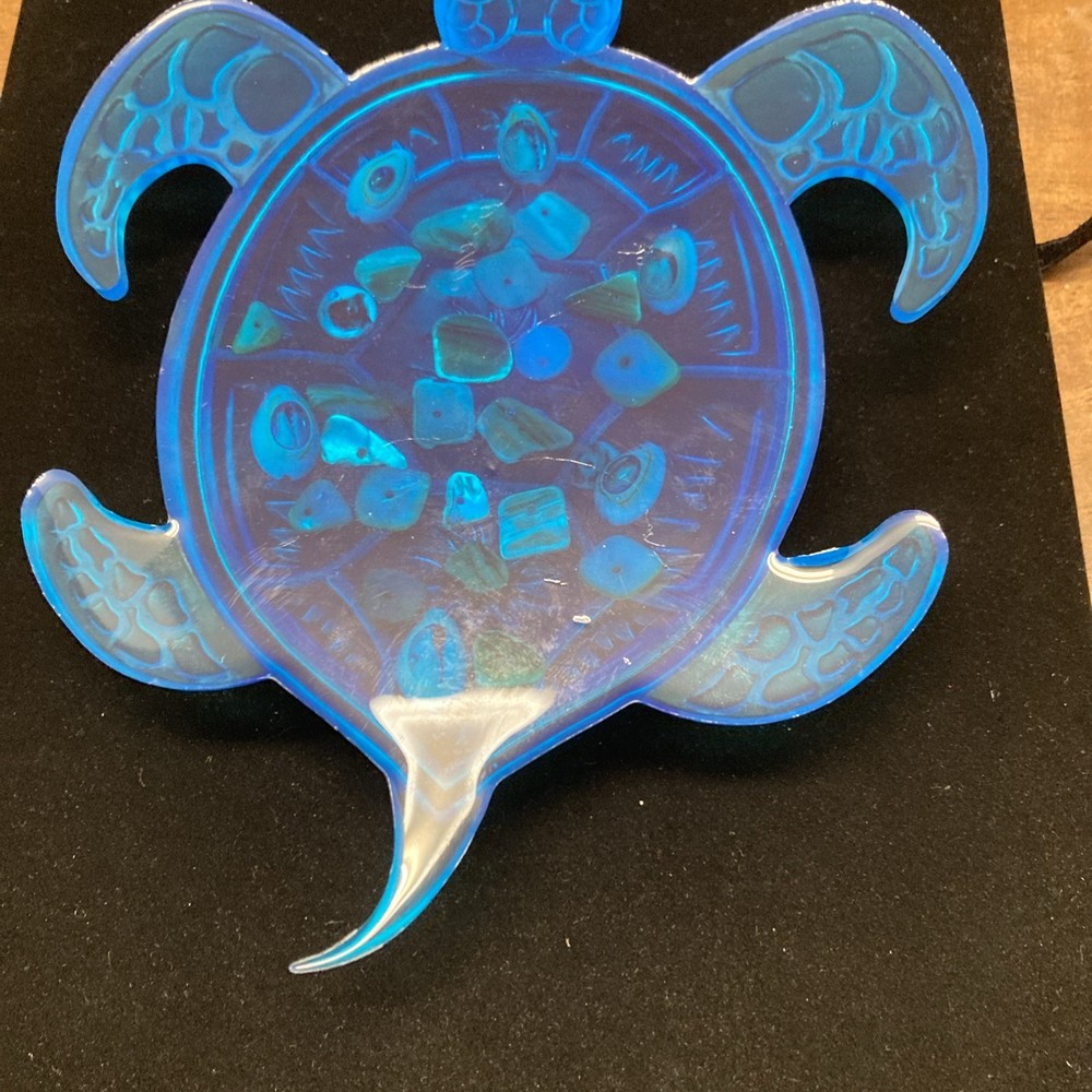Turtle Wall Art, Expoxy Resin, Handmade,7x5”