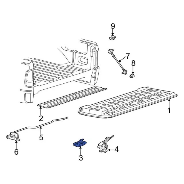 Genuine Ford Tailgate Handle 8L3Z9943400AA