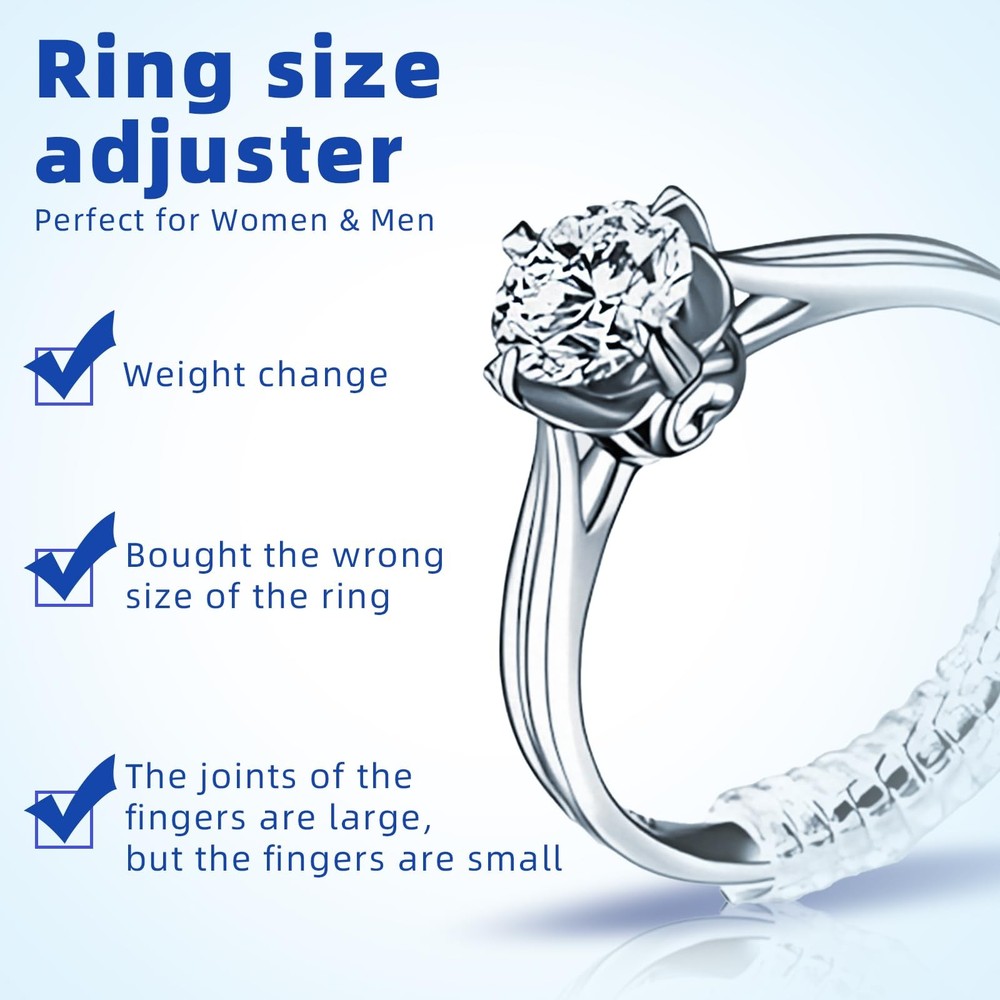 Ring Sizer Measuring Tool Kit Sizing Metal Measurer and SILVER