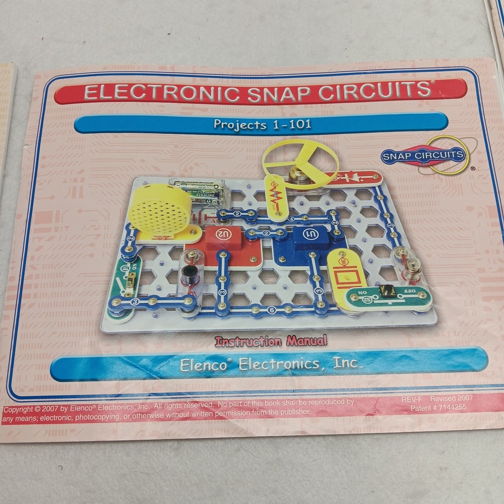 Elenco Snap Circuits Lot Projects 1-101, 102-305