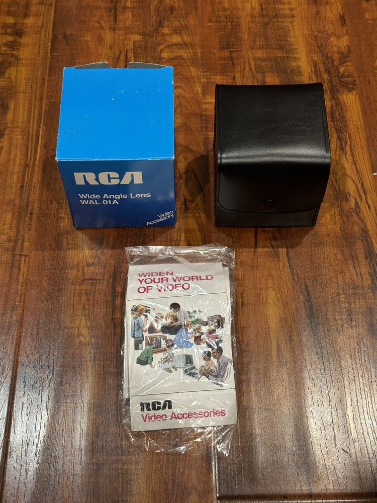RCA WAL01A Wide Angle Conversion Lens with Adapters & Case For RCA Video Camera