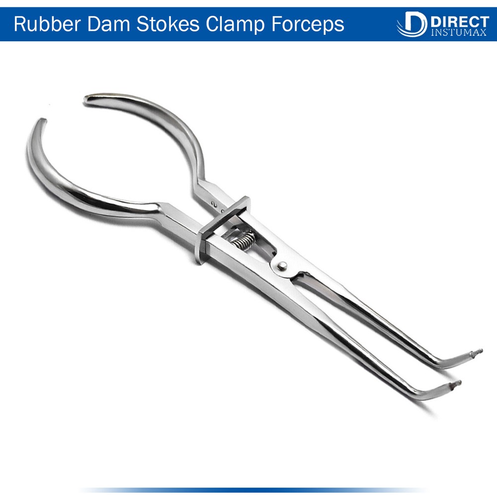 Dental Rubber Dam Kit Brinker Clamps Punch Forceps & Frame for Endodontic