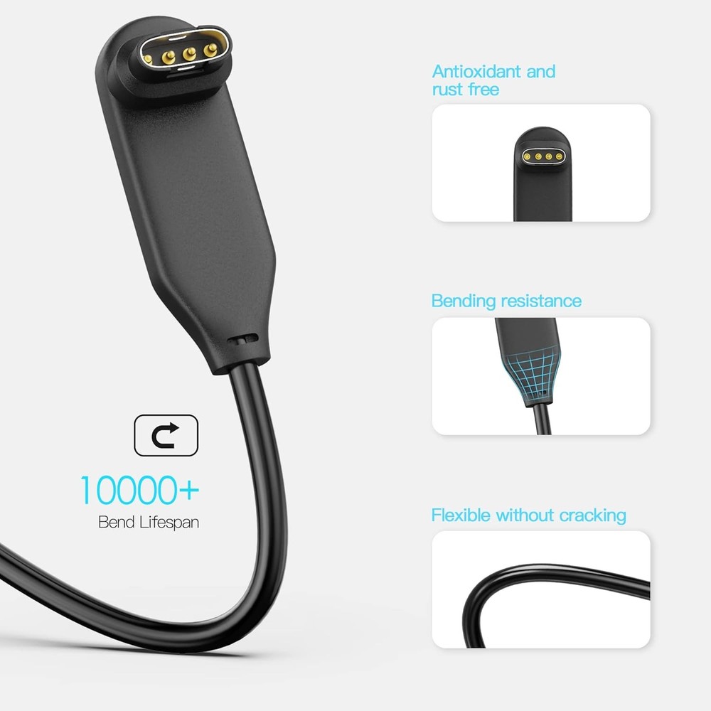 AWINNER 𝐔𝐩𝐠𝐫𝐚𝐝𝐞𝐝 Compatible for Garmin Watch Charger Cab