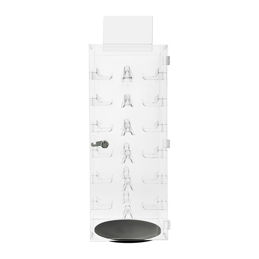 Lockable Sunglass Display Case Acrylic Glasses Organizer Rotating Display Case