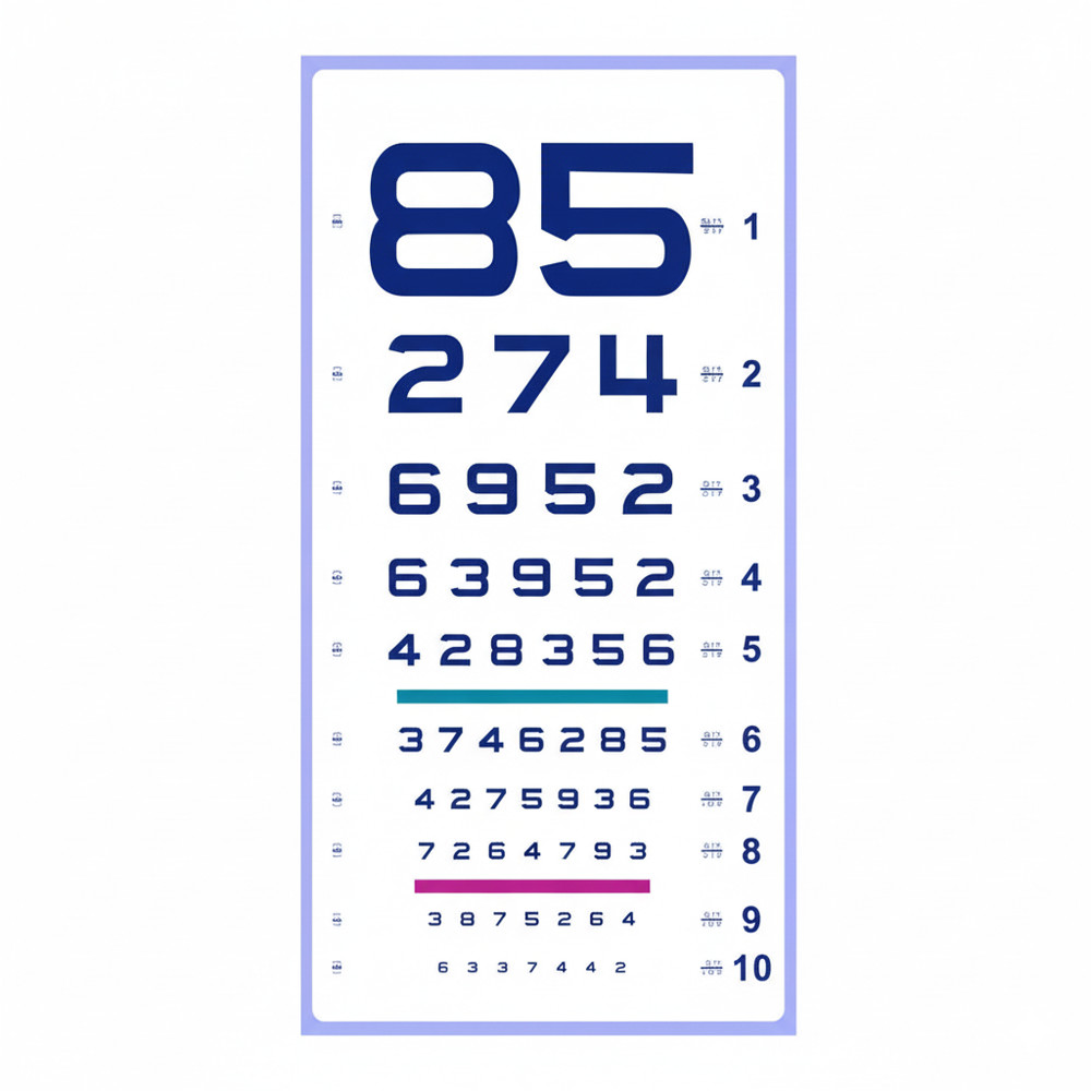 Number Eye Chart