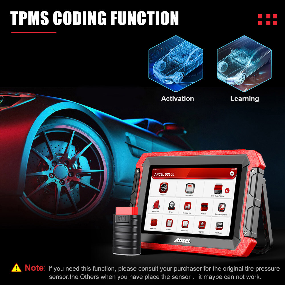 Ancel DS600 Bi-directional OBD2 Scanner All System ECU Coding Diagnostic Tool