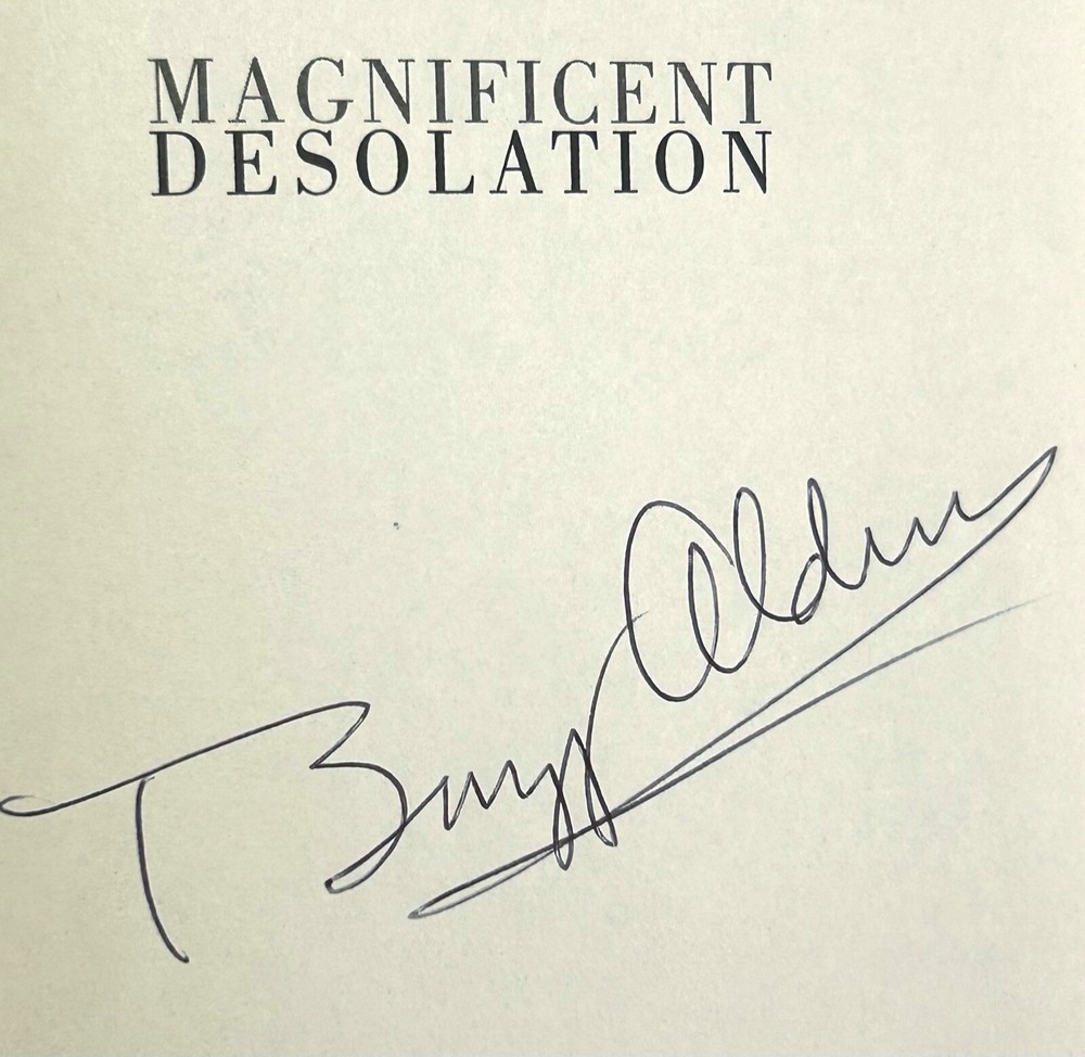 BUZZ ALDRIN Signed Autograph 1st Ed Book "Magnificent Desolation" JSA