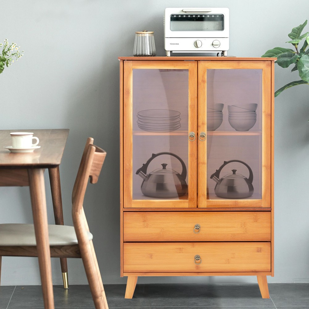 Accent Storage Cabinet with 2 Doors Buffet & Sideboard Decorative Cabinet