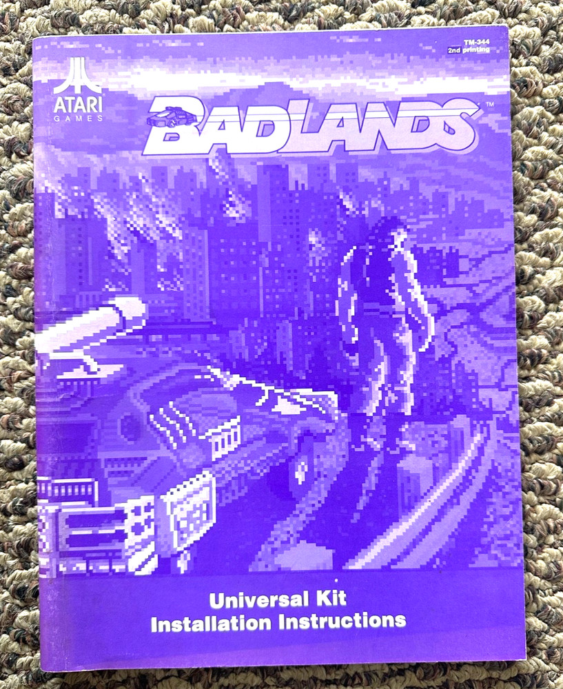 Badlands Video Arcade Game Machine Manual