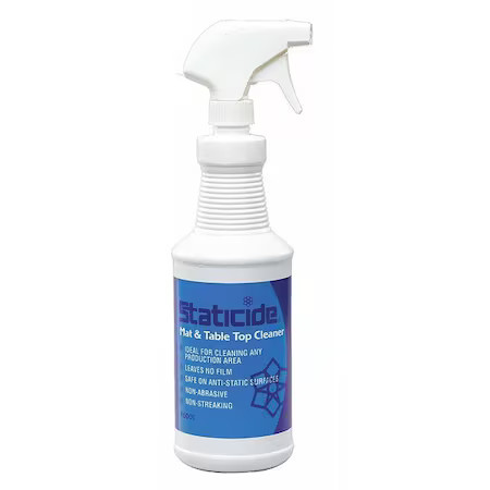 Acl Staticide 6001 Mat And Table Top Cleaner, Trigger Spray Bottle, 32 Oz,