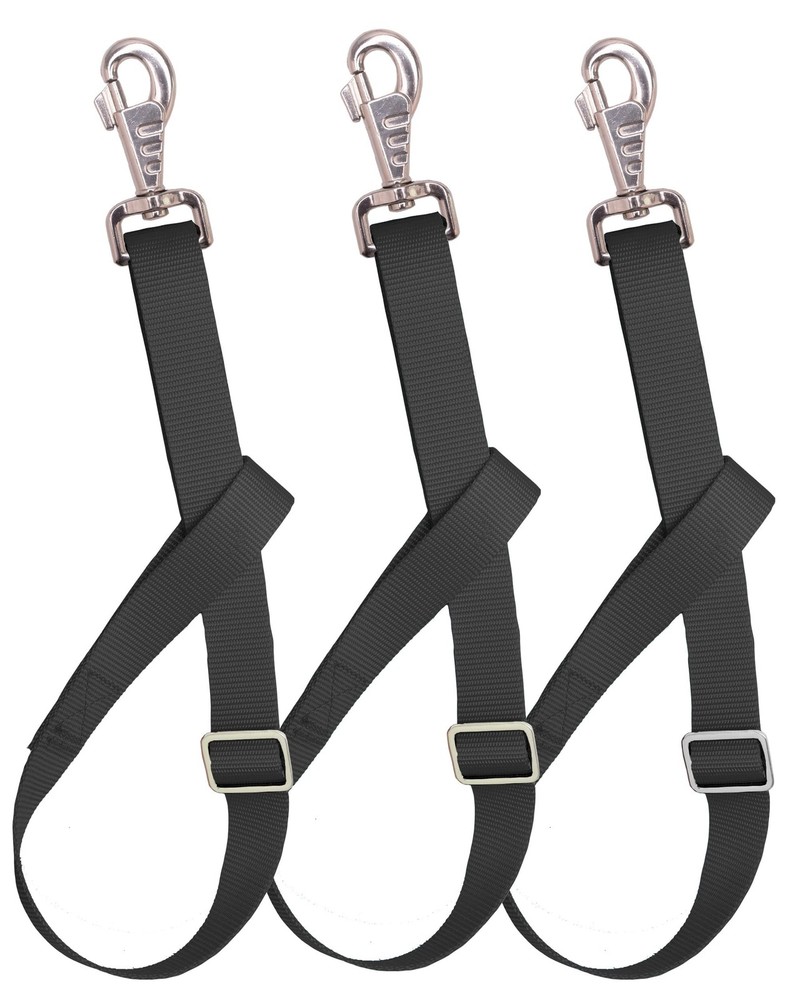 Adjustable Nylon Bucket Strap （3 Pack）- for Hay Nets, Water Bucket