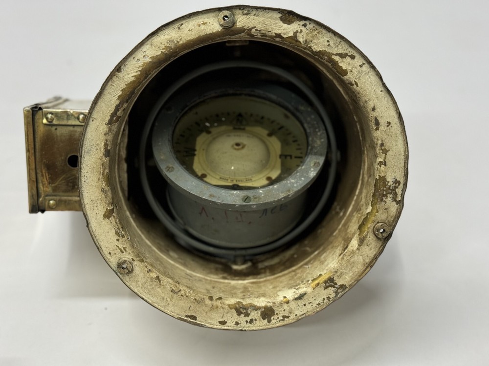 Original Reclaimed Marine Navigation Boat Compass – Made in England