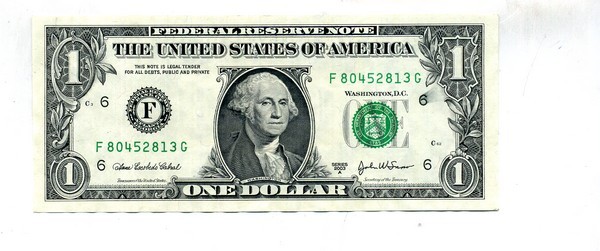 2003 A $1 ATLANTA GEORGIA FRN NOTE INK SMEAR ERROR CU
