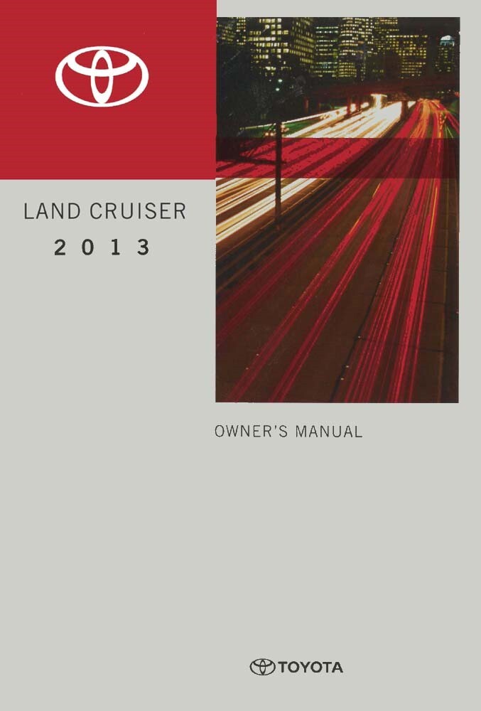 2013 Toyota Land Cruiser Owner's Manual