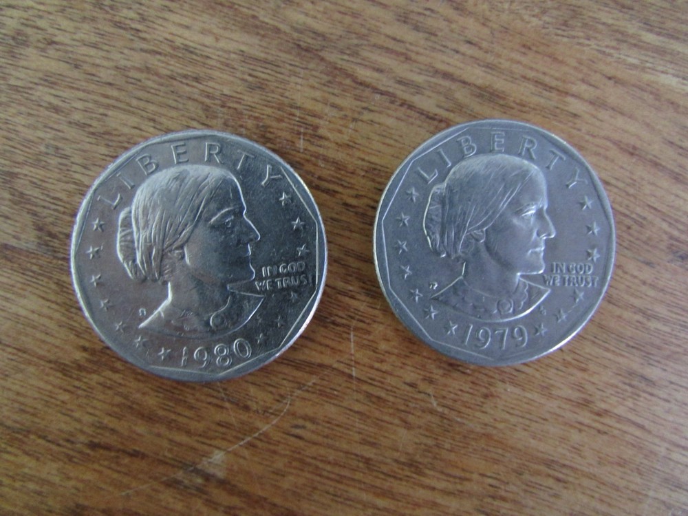 Susan B Anthony Dollar 2 coin lot