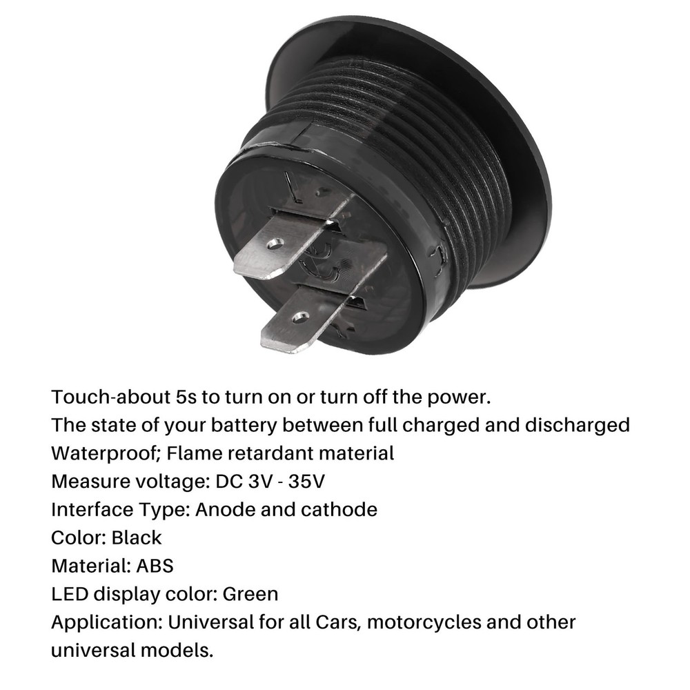 Battery Capacitance Display Voltmeter LED Digital Voltage Meter with -O3158