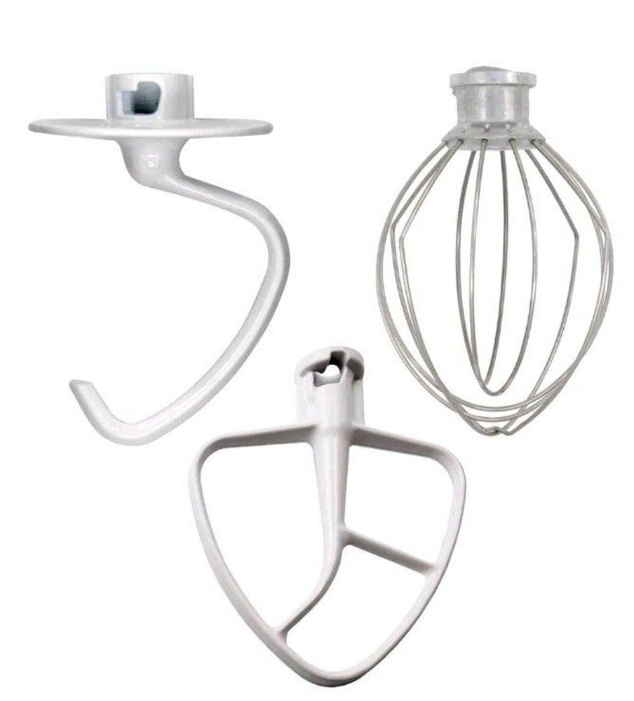 kitchenAid Mixer Attachements Dough Hook paddle Beater & whisk