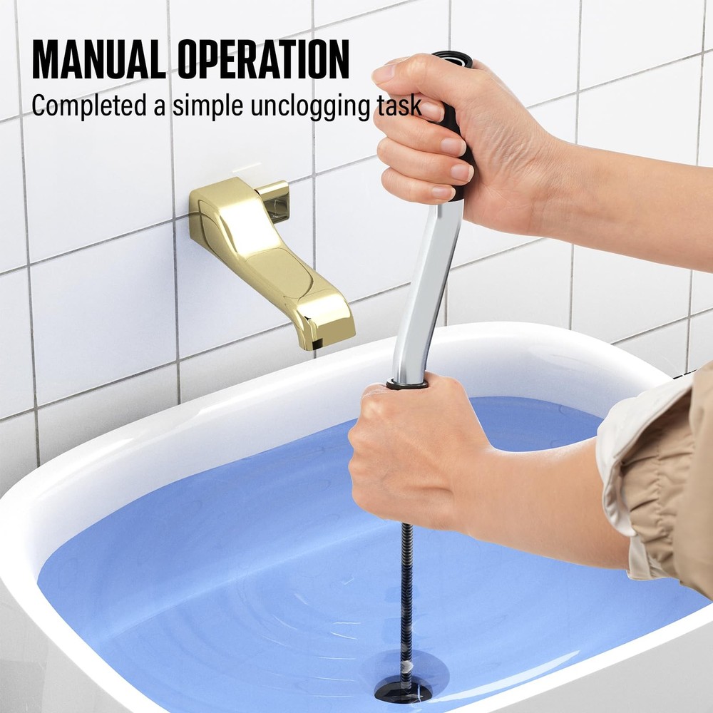 POPULO 25FT Replaceable Cable, Compatible with Electric Drain Silver