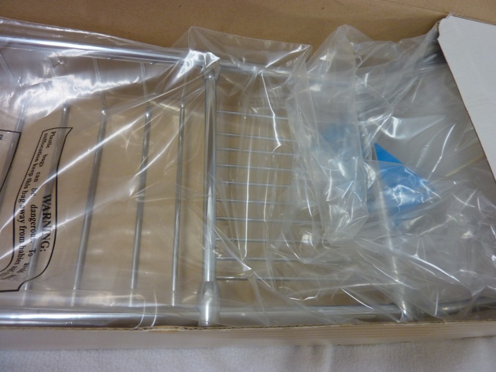 NIB VALSON CHROME BATHTUB CADDY RACK ORGANIZER ADJUSTABLE