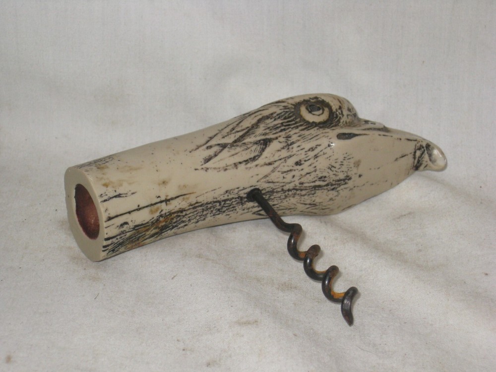 vintage eagle head corkscrew cork screw bottle opener