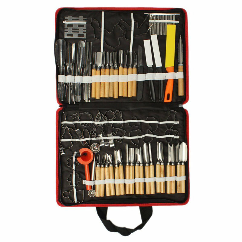 80 Pcs Portable Carving Set Sculpting Modeling Tools Kitchen Tool