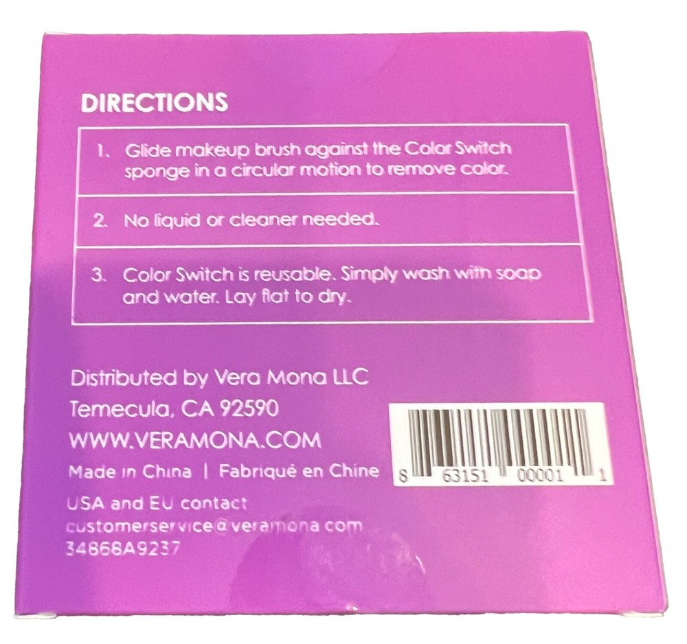Vera Mona Color Switch Instant Makeup Brush Cleaner Sealed