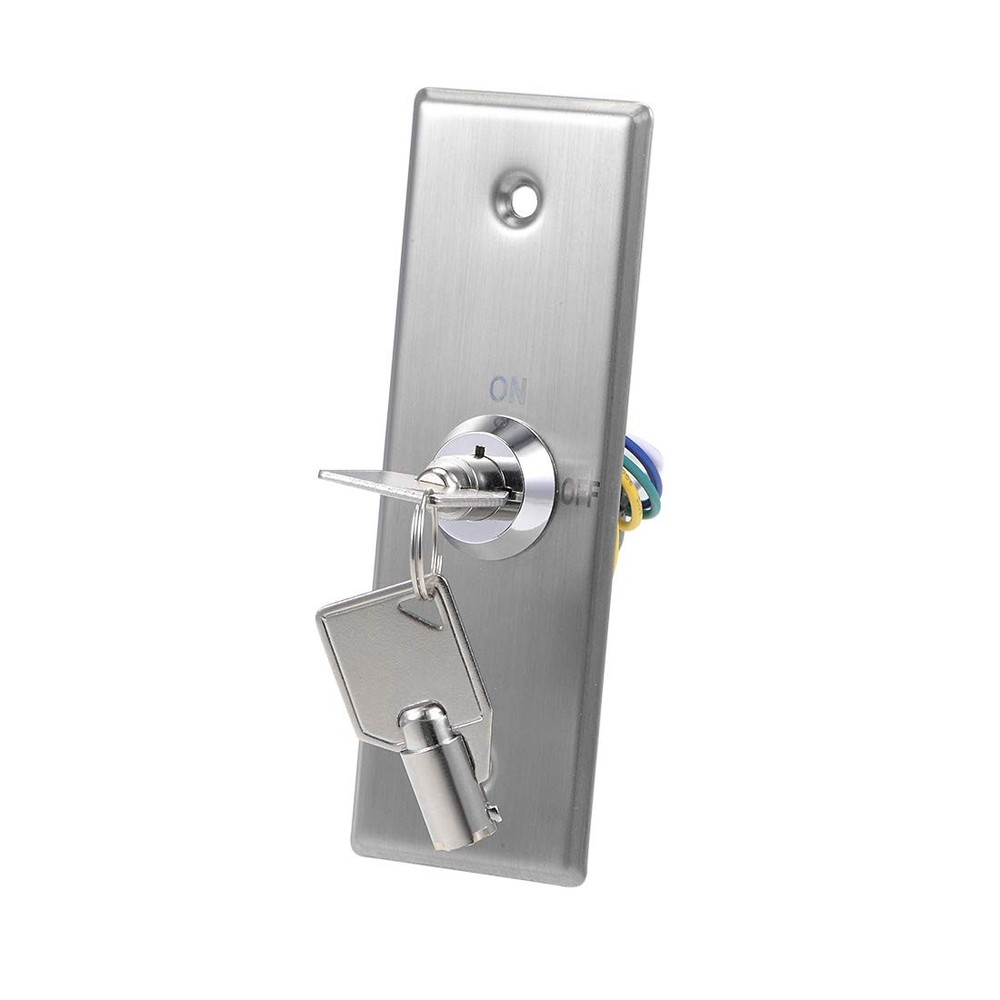 uxcell Key Switch Lock On/Off Exit Door Lock Emergency Door Release SPST for ...