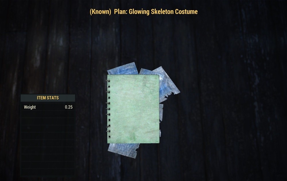 (Xbox) Glowing Skeleton Costume Plan