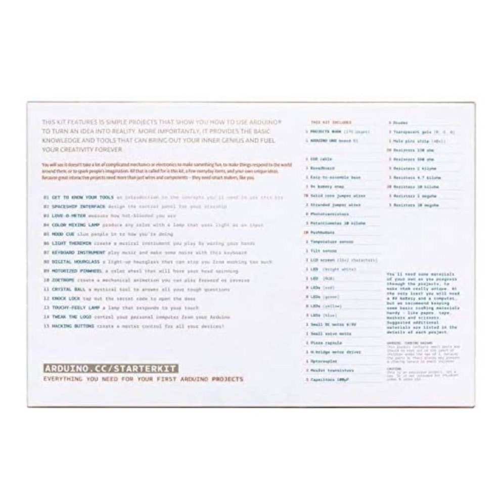 Arduino Starter Kit With Projects Book