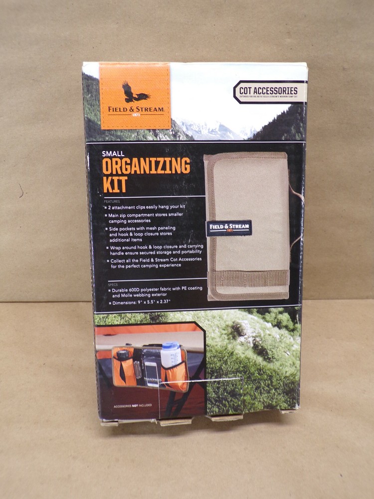 Field & Stream Camping Cot Accessory Organizer New