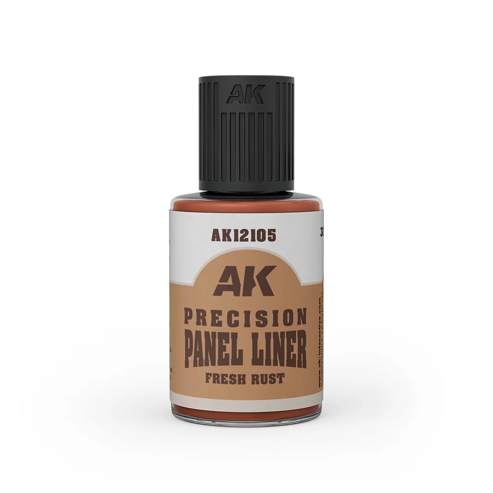 AK Interactive AK12105 Fresh Rust Precision Panel Liner 30ml