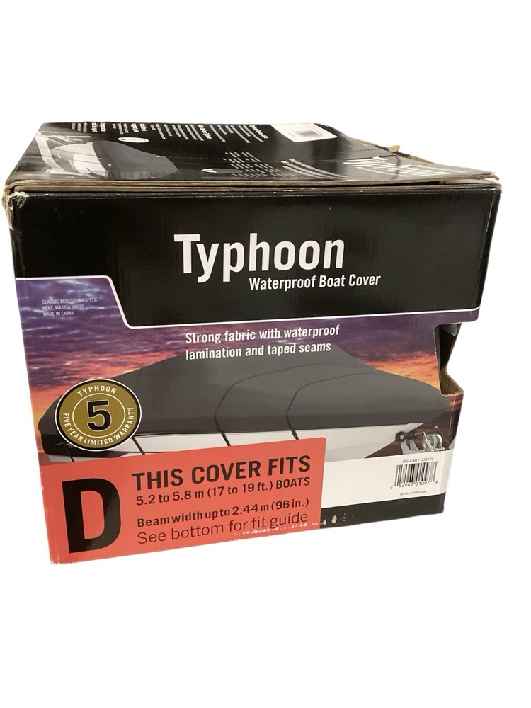 Typhoon Waterproof Boat Cover D (17-19 Ft.)