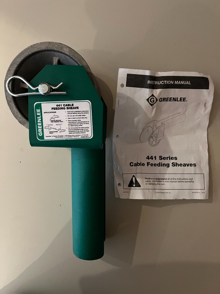 GREENLEE 441-3" CABLE FEEDING SHEAVE