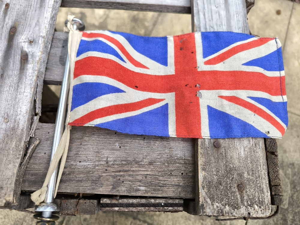 Ww2 Original British Car Flag