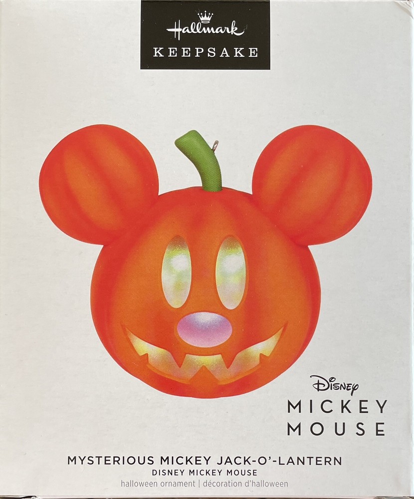 Hallmark Disney Micky Mouse Mysterious Mickey Jack-o'-Lantern Ornament