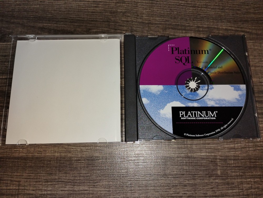 Platinum SQL Financial Software Version 4.2 PC CD-ROM for Windows NT UNIX 1998