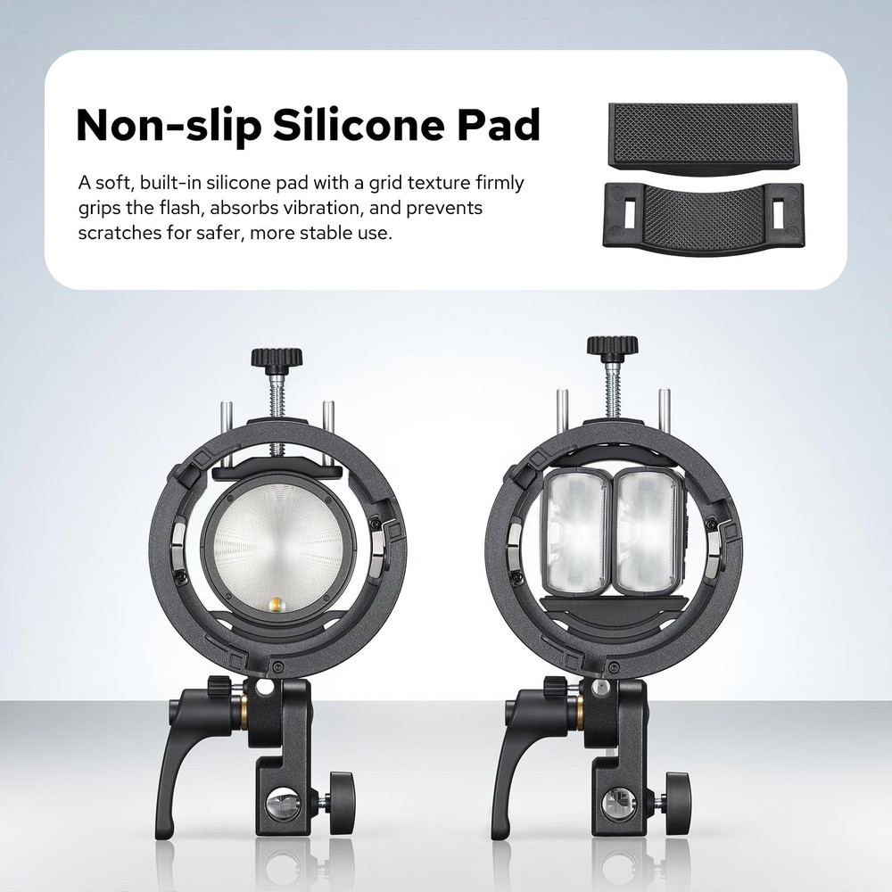 S3 Speedlite Bracket, S-Type Bracket Updated Version Bowens Mount Holder for ...