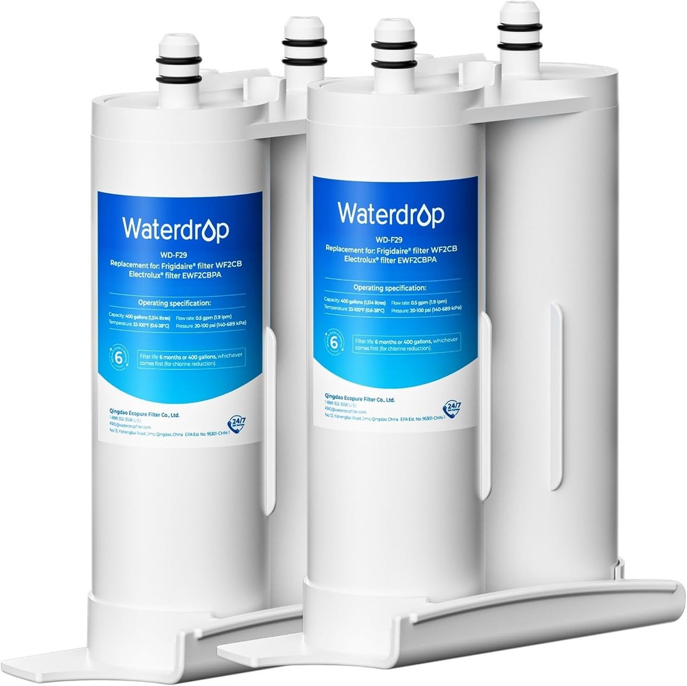 Waterdrop Replacement for Frigidaire® & Electrolux® WF2CB®,EWF2CBPA®(2 Pack)