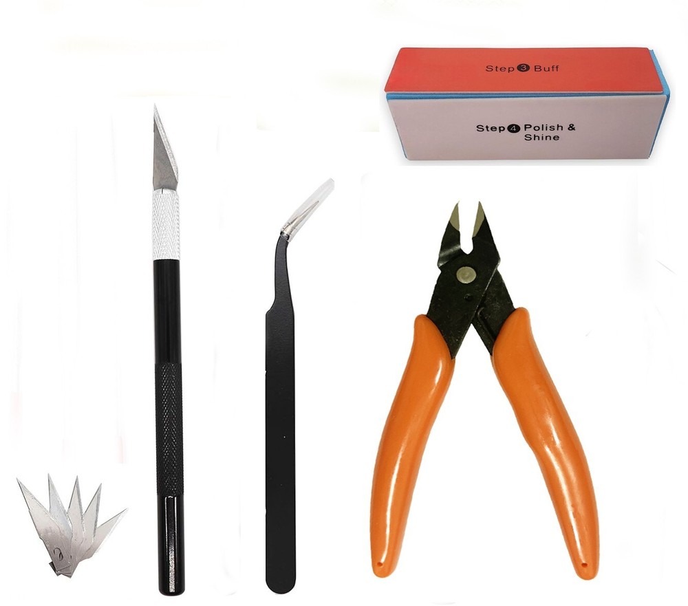 4PCS Model Tools Kit Hobby Building Tools Combo Set