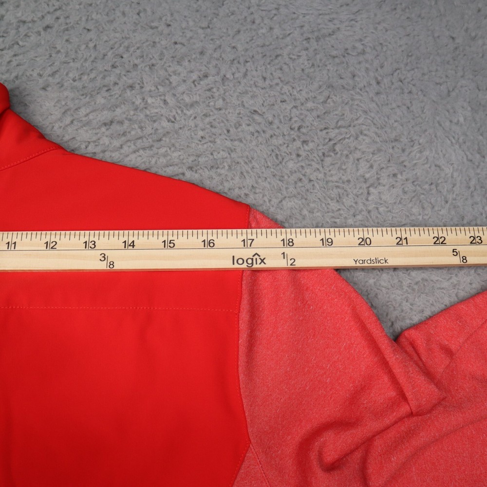 Zero Restriction Z710 Snap Pullover Mens Medium Red Heather Performance Golf
