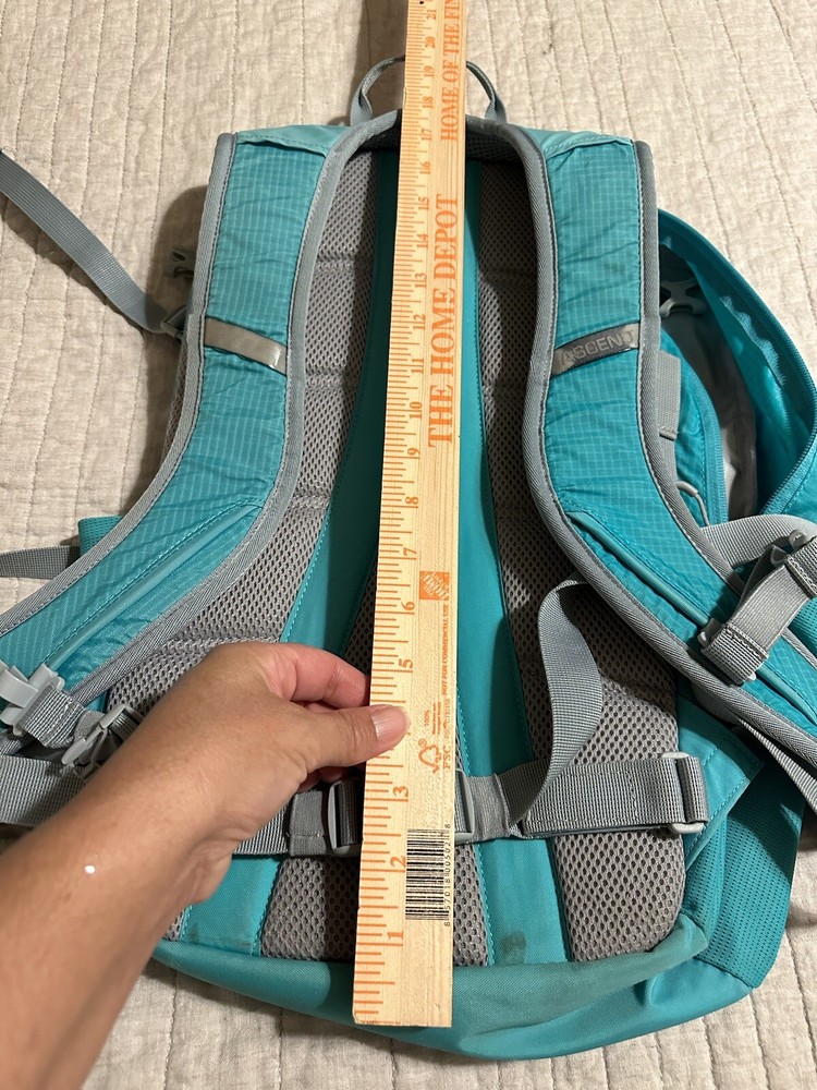 Ascend Curve Hydration Backpack Padded Shoulder Strap Campaign Hiking No Bottle