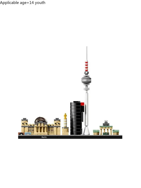 Berlin City Architecture Skyline Building Blocks Set Tower Edifice Bricks