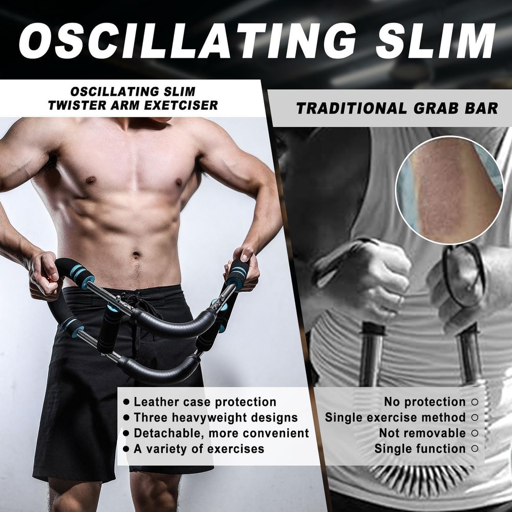 Portable Chest & Arm Trainer - Adjustable Spring Resistance for Home Workouts