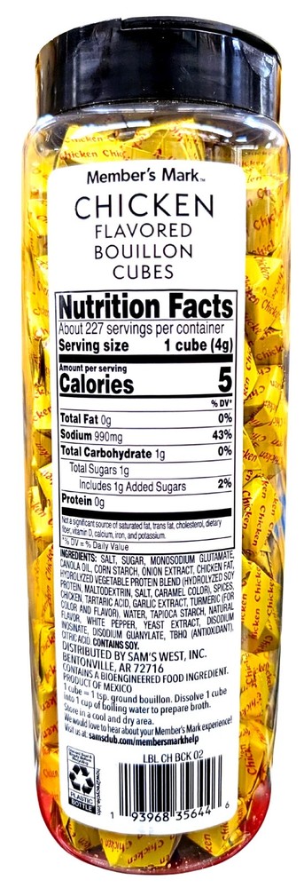 Member's Mark Chicken Bouillon 32 Oz EXP 10/2026