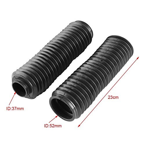 Motorcycle Fork Boots, 1 Pair Black Motorcycle Front Fork Tubes Boots Rubber